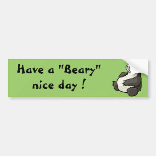 Heb een fijne dag voor een bijenbrood bumpersticker