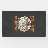 Heb een funky pompoen tijd spook pompoen kerkhof spandoek (Horizontaal)