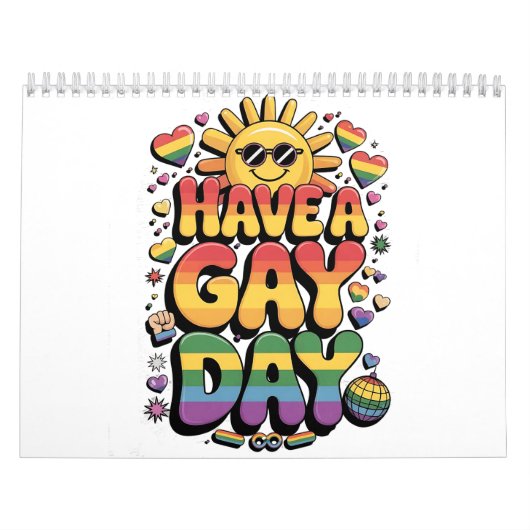 Heb een Gay Dag LGBT Pride Maand  Kalender (Hoes)