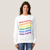 Heb een Gay Dag Regenboog Trui (Voorkant volledig)