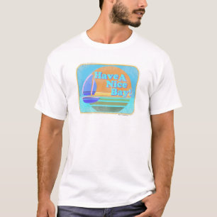 Heb een geïllustreerde slogan van Nice Bay T-shirt
