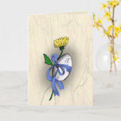 Heb een Gelukkige broedsel-Dag Kaart (Gele Bloem)