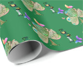 "Heb een gelukkige St. Patrick's Day" Leprechaun Cadeaupapier (Rol Hoek)
