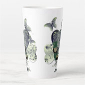 "Heb een gelukkige St. Patrick's Day" Leprechaun Latte Mok (Voorkant)