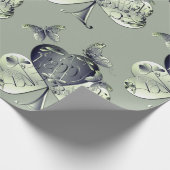 "Heb een gelukkige St. Patrick's Day"Shamrock Cadeaupapier (Hoek)