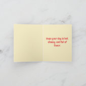 Heb een gesneden dag - grappige alledaagse pizza kaart (Binnen)