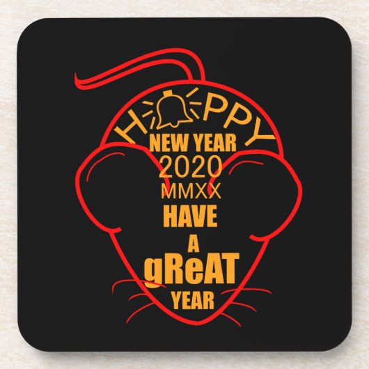 Heb een geweldig jaar 2020 bier onderzetter (Voorkant)