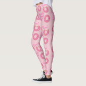 Heb een geweldige dag Donut Slogan Patroon Leggings (Links)