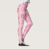 Heb een geweldige dag Donut Slogan Patroon Leggings (Rechts)