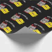 Heb een geweldige dag Grappige Kaas Pun Dark BG Cadeaupapier (Hoek)