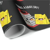 Heb een geweldige dag Grappige Kaas Pun Dark BG Cadeaupapier (Rol Hoek)