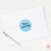 Heb een geweldige dag Positief Schattig Ronde Sticker (Envelop)