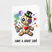 Heb een geweldige dag Voodoo-pop Greeting Kaart (Voorkant)