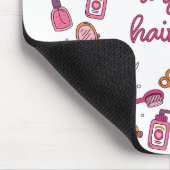 HEB EEN GEWELDIGE HAARDAG - Grappige mannen Muismat (Hoek)