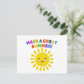 Heb een geweldige zomer briefkaart (Staand voorkant)