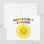 Heb een geweldige zomer briefkaart (Voorkant / Achterkant)