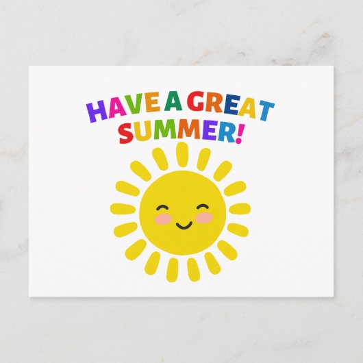 Heb een geweldige zomer briefkaart (Voorkant)