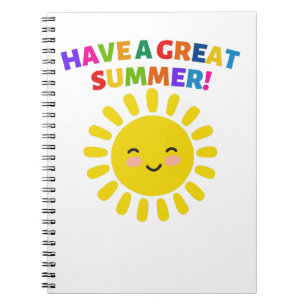 Heb een geweldige zomer notitieboek