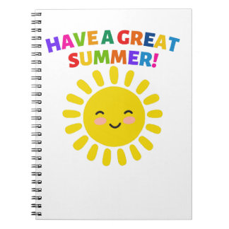 Heb een geweldige zomer notitieboek