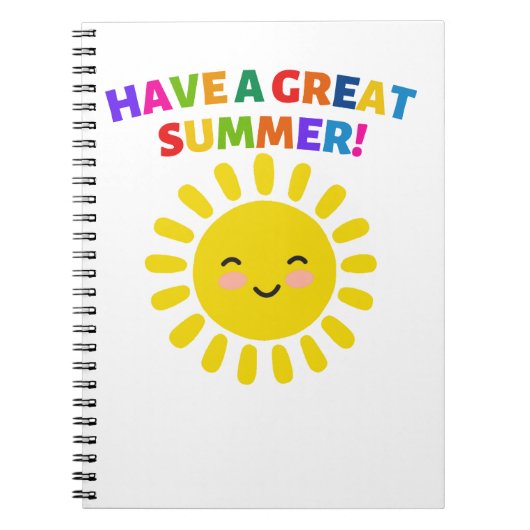 Heb een geweldige zomer notitieboek (Voorkant)
