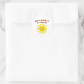Heb een geweldige zomer ronde sticker (Tas)