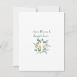 Heb een gezegend en mooi Pasen op een Feestdagenkaart