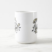 Heb een gezegende dag, met de hand gebriefd koffiemok (Center)