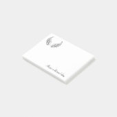 Heb een gezegende dag met zwarte vleugels post-it® notes (Schuin)