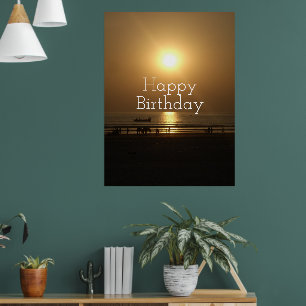Heb een Gezegende Gelukkige Verjaardag Ontwerp Onl Poster