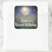 Heb een gezegende verjaardagsplein Firefly Sticker (Tas)