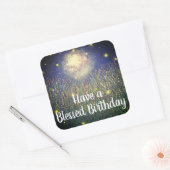 Heb een gezegende verjaardagsplein Firefly Sticker (Envelop)