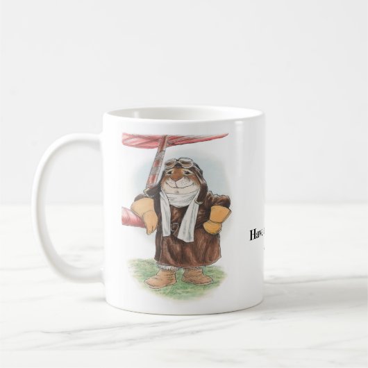 "Heb een goede dag, Ace" konijnenproefse Mok (Links)