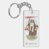 "Heb een goede dag, Ace" Pilot Rabbit sleutelhange Sleutelhanger (Voorkant Links)