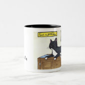 Heb een Goede Dag Kat Mok (Center)