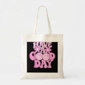 Heb een goede dag met Retro Smile Face Happy Face  Tote Bag (Voorkant)
