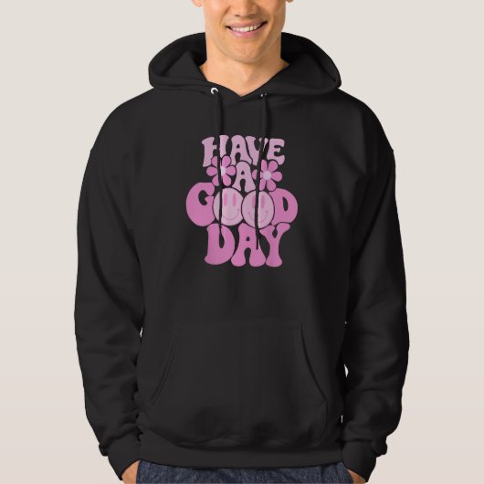 Heb een goede dag Retro Tshirt - Smile Face Preppy (Voorkant)