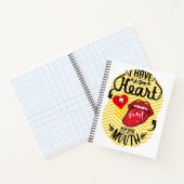 Heb een goede hart mond notitieboek (Binnen)