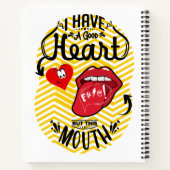 Heb een goede hart mond notitieboek (Achterkant)