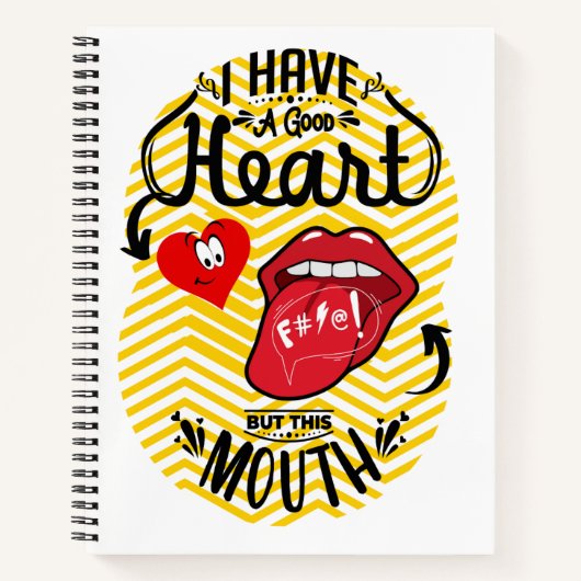 Heb een goede hart mond notitieboek (Voorkant)