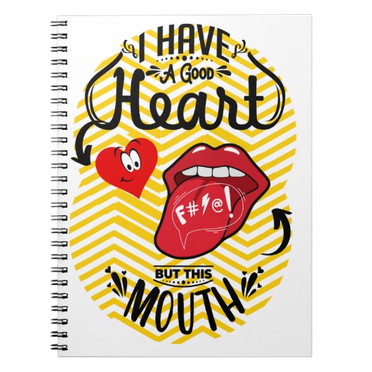 Heb een goede hart mond notitieboek (Voorkant)