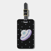 Heb een goede reis vliegende schotel bagagelabel (Voorkant verticaal)