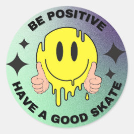 Heb Een Goede Skate Ronde Sticker