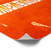 "Heb een Golden Day" Rustic Peeling Paint Poster (Hoek)