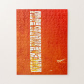 "Heb een gouden dag" Rustic Peeling Paint Legpuzzel (Verticaal)