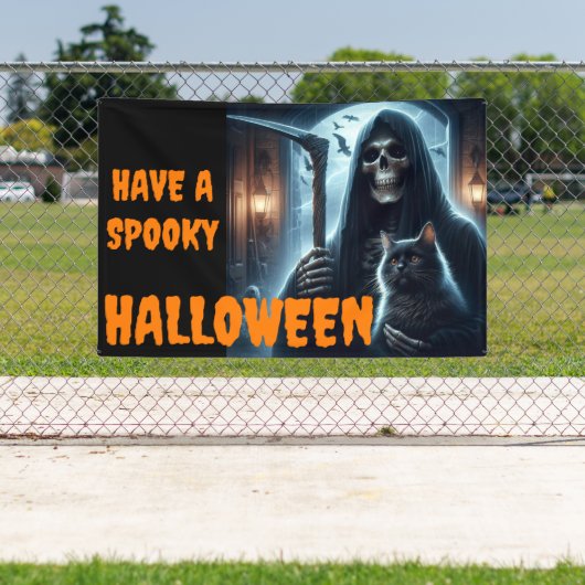 Heb een grimmige Halloween Reeper Spandoek (Insitu)