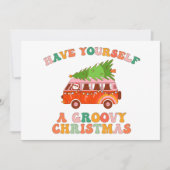 Heb een groovy kerstfeest feestdagenkaart (Voorkant)