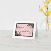 Heb een grote dag briefkaart (Gele Bloem)