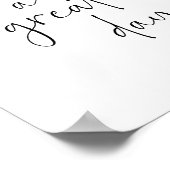 Heb een Grote Dag Minimalistisch Inspirerend Citaa Poster (Hoek)