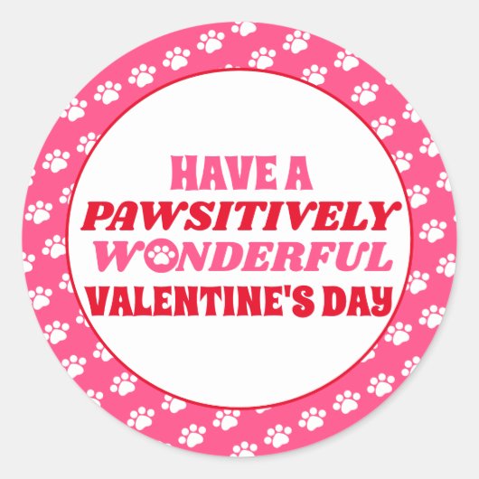 Heb een handige Valentijnsdag Ronde Sticker (Voorkant)