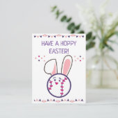 Heb een hap-paasbal honkbalkzak feestdagenkaart (Staand voorkant)